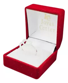 Imagen de Anillo Plata 925 Corazón Calado Con Piedras C1683