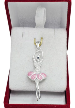 Dije Plata 925 Bailarina Danza Ballet Clasico C1243 - tienda online