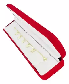 Pulsera Mariposas Oro 18k 17.5 Cm C/ Mini Rolo C1716 Amarillo - tienda online