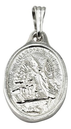 Imagen de Dije C1281 Angel De La Guarda Unisex En Plata Y Oro Pulido