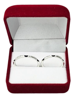 Imagen de Alianzas Plata 925 Pelo De Elefante Talles Del 8 Al 26