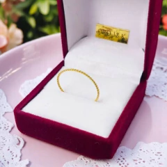 Anillo Oro 18 K Hilo Torzado 1Gramo - Joyas Center