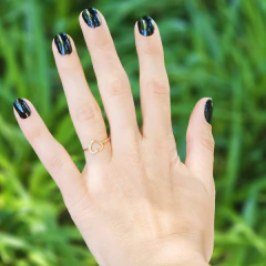 Imagen de Anillo De Oro 18k Corazón Con Piedras Cubic C1237