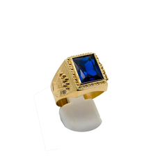Anillos Oro 18kts Hombre Corona Sello Corona Con Piedra 8,3