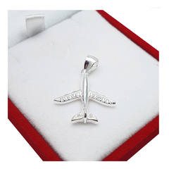 Dije Joyas Center Plata 925 Avion Con Piedras C1412 - comprar online