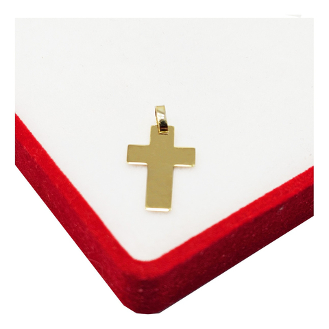 Dije Cruz Oro 18k Cr76 Pulida