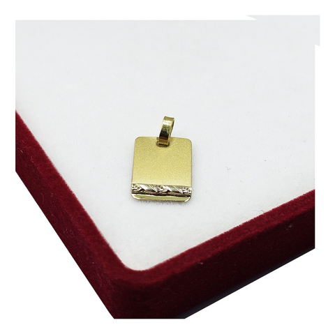 Dije Oro 18k Cartier Chapa Para Grabar M104