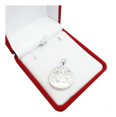 Dije Arbol De La Vida Plata 925 Mujer Amor Piedras - 3.3Grs - - comprar online