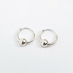 Aros cubanos con bolita - Plata 925 - 10mm - 0,8Grs A330 - comprar online