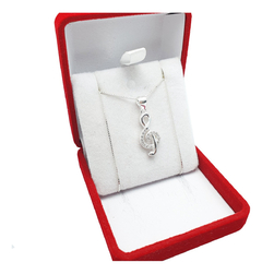 Conjunto Clave De Sol Con Cadena Plata 925 Musica - 3.3Grs - - comprar online