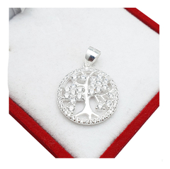 Conjunto De Plata 925 Arbol De La Vida Cadena 45cm 4Grs - en internet