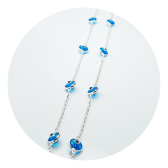 Conjunto Cadena Y Dije Ojo Turco Plata 925 Mujer Amuleto 3.8Grs - - comprar online