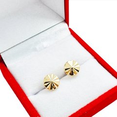 Aros Facetados Grandes Oro 18 K 1.1 Gr C/rosca - comprar online