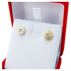 Par Aros Plata 925 y Oro 18K Bvlgari Mediano - comprar online