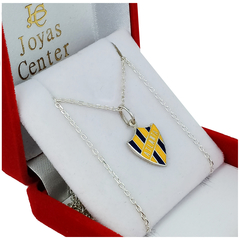 Conjunto Escudo Atlanta Plata 925 Cadena Forcet Bohemios - - comprar online