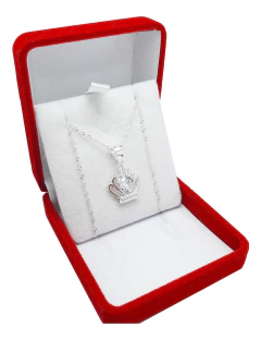 Conjunto Corona Plata 925 + Cadena 45cm Regalo Mujer en internet