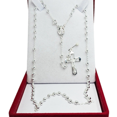 Rosario Plata 925 Joyas Center C1113 Medalla Milagrosa 55cm en internet