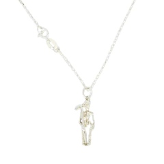 Collar Plata 925 San La Muerte Cadena Forcet 60 Cm C1853 Plateado - comprar online