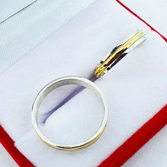 ALIANZAS PLATA 925 Y ORO 18K MODELO C35M15 CON GRABADO DE CADA ALIANZA - comprar online