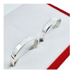 Alianzas Plata 925 Anillo Compromiso Casamiento Cinta 3mm - C3MM - comprar online