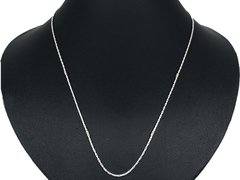Cadena Plata 925 Y Oro 18k Modelo Forcet Chato 50 Cm - - comprar online
