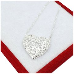 Collar Con Dije Corazon Plata 925 Con Piedras - 3,4Grs - - comprar online