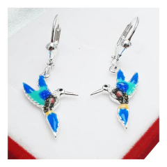 Aros Plata 925 Argolla Colibrí Picaflor Ave Regalo Mujer 3Grs - - comprar online