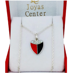 Conjunto Escudo Colon Santa Fe Plata 925 Cadena Forcet Sabaleros -