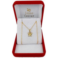 Conjunto Oro 18k Cadena Singapur + Dije Mariposa Macizo - 2,1Grs