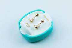 Imagen de AROS ABRIDORES DE ORO 18KT MARCA CH BOLITA N°3 TIC 18K 44,45 #103