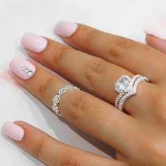 Anillo Plata 925 Modelo Doble Corazón Con Piedra Cubic Ai9 - comprar online
