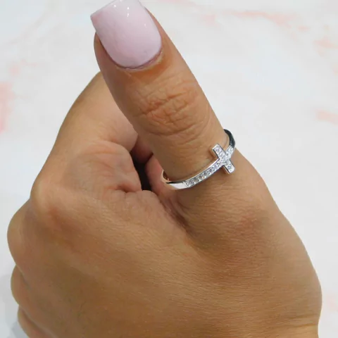 Anillo Plata 925 Modelo Cruz Italiano Ai2 Cubic -