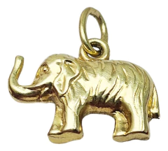 Dije Oro 18k Elefante Inflado Joyas Center C315