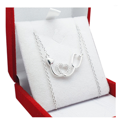 Conjunto Plata 925 Italiano Estetoscopio Medica Enfermera 4Grs -