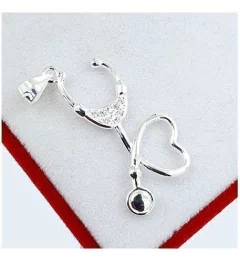 Dije Joyas De Plata 925 Estetoscopio Médicos Enfermero 2,4Grs -
