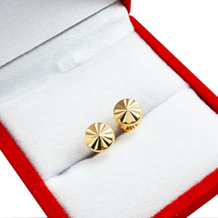 Aros Facetados Chicos Oro 18 Kts 0,6 Gr C/rosca 4mm - comprar online