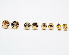Aros Facetados Chicos Oro 18 Kts 0,6 Gr C/rosca 4mm en internet