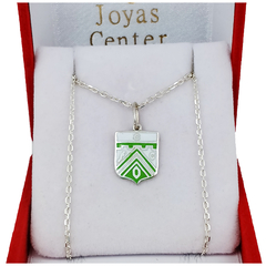 Conjunto Escudo Ferro Carril Oeste Plata 925 Forcet -