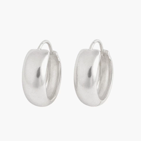 Aros Argollas Bombé Lisas 1,3 Gramos 10 Mm Plata 925 C1840 - comprar online