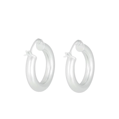 Aros Argollas Tubo 4,2 Gramos 12 Mm Plata 925 C1834 - comprar online