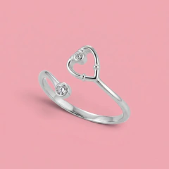 Anillo Plata 925 Estetoscopio Medicina Mcs - Z121 - C2311 en internet