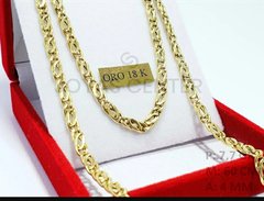 Cadena Soga Unisex Oro 18kts Guliana 8 Grs 50 Cm