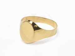 Anillo Oro 18k Sello Oval 1,2g - Joyas Center
