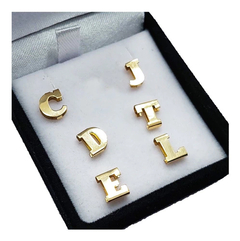 Imagen de Conjunto Oro 18k Cadena 1.5 Gramos Letra Inicial Pasante -