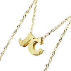 Conjunto Oro 18k Singapur Y Dos Iniciales A Eleccion - comprar online