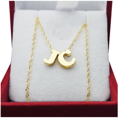 Conjunto Oro 18k Singapur Y Dos Iniciales A Eleccion - tienda online