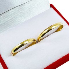 Imagen de ALIANZAS ORO 18K 1.5 GRAMOS EL PAR Y ESTUCHE DE PANA