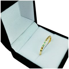 Anillo Oro 18k Medio Sin Fin Colores Varios C1492 - tienda online