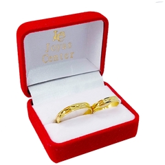 Alianzas Facetadas Oro 18K 4 Gramos el par - MOD6260 - comprar online