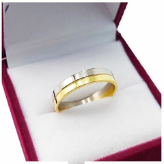 Alianzas Facetadas Oro 18K 4 Gramos el par - MOD3425 -